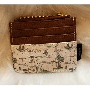 LOUNGEFLY DISNEY WINNIE THE POOH HUNDRED ACRE WOOD COIN/CARD HOLDER